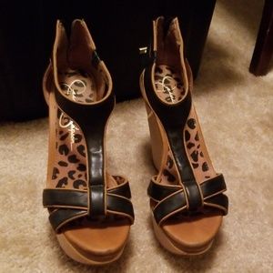 Jessica Simpson Wedges Sz 8.5